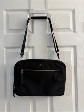 kate spade Black Nylon Messenger Crossbody Bag